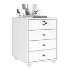 Gaveteiro 4 Gavetas Com Rodízios Intelectual Plus Zanzini