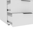 Gaveteiro 4 Gavetas Com Rodízios Politorno Acruz Branco