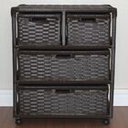 Gaveteiro 4 Gavetas Fibra Sintética C/rodízios 55x33x65 Argil