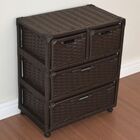 Gaveteiro 4 Gavetas Fibra Sintética C/rodízios 55x33x65 Argil