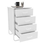 Gaveteiro 4 Gavetas Foster Politorno Branco