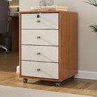 Gaveteiro 4 Gavetas Intelectual Plus Amadeirado/off White