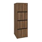 Gaveteiro 4 Gavetas Nogal/preto Y37 - Artany