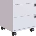 Gaveteiro 4 Gavetas Office  Branco