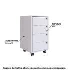 Gaveteiro 4 Gavetas Office  Branco