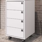 Gaveteiro 4 Gavetas Office  Branco