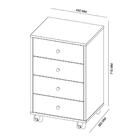 Gaveteiro 4 Gavetas Office Presence - Demóbile