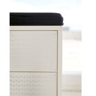 Gaveteiro 4 Gavetas Padrão Triangulos Com Rodízios Branco