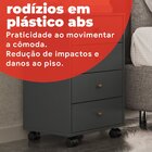 Gaveteiro 4 Gavetas Presence  Amêndola/grafito