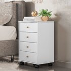 Gaveteiro 4 Gavetas Presence  Branco