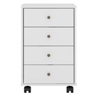 Gaveteiro 4 Gavetas Presence  Branco