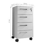 Gaveteiro 4 Gv Paris Branco