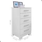 Gaveteiro 5 Gavetas Búzios Branco