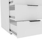 Gaveteiro 5 Gavetas Com Rodízios Politorno Alhena Branco