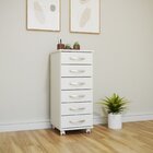 Gaveteiro 6 Gavetas Com Rodízio Branco