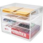 Gaveteiro Acrílico A4 Com 4 Gavetas Transparente