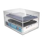 Gaveteiro Acrílico Organizador De Papéis A4 Com 3 Gavetas