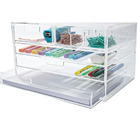 Gaveteiro Acrílico Papelaria Escritório Com5 Gavetas Plan