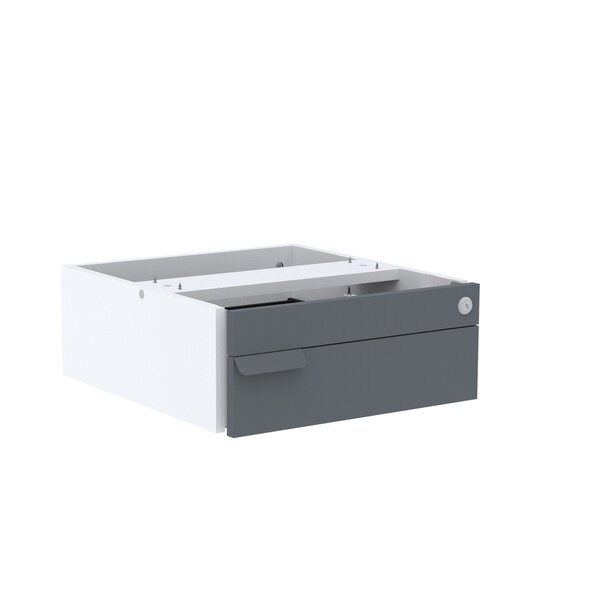 Gaveteiro Aéreo 01 Gaveta Corporativa Branco/grafito