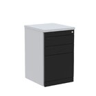 Gaveteiro Aéreo 03 Gavetas Corporativa Cinza/preto