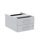 Gaveteiro Aéreo 2 Gavetas Pandin Maxxi - Cinza