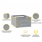 Gaveteiro Aéreo 2 Gavetas Pandin P25tub - Cinza