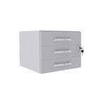 Gaveteiro Aéreo 3 Gavetas Pandin Maxxi - Cinza