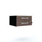 Gaveteiro Aéreo Para Escritório 2 Gavetas Pe40  Imbuia Terra/