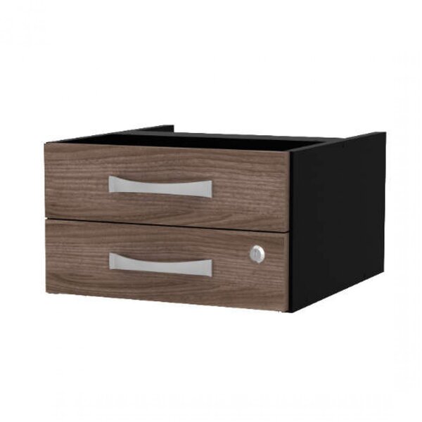 Gaveteiro Aéreo Para Escritório 2 Gavetas Pe40 Pandin Móveis