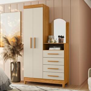 Gaveteiro Anita Off White Carvalho Com Nicho | Leroy Merlin