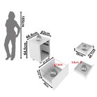 Gaveteiro Arquivo 48,8x64,5cm Com Chave E Rodízio Me4148 Bran