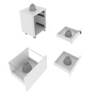 Gaveteiro Arquivo 48,8x64,5cm Com Chave E Rodízio Me4148 Bran