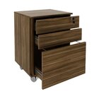 Gaveteiro Arquivo 48,8x64,5cm Com Chave E Rodízio Me4148 Nogal