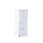 Gaveteiro Arquivo 4 Gavetas Maxxi  Branco