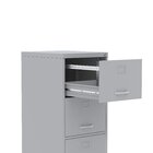Gaveteiro Arquivo 4 Gavetas Maxxi  Cinza