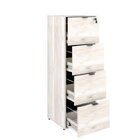 Gaveteiro Arquivo 4 Gavetas Para Pastas Suspensas Kuaq40 Kuad