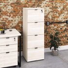 Gaveteiro Arquivo 4 Gavetas Para Pastas Suspensas Kuaq40 Kuad