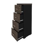 Gaveteiro Arquivo 4 Gavetas Sunderland Charuto Preto