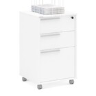 Gaveteiro Arquivo Com Rodízios Maia 3 Gavetas Com Chave Branc