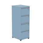 Gaveteiro Arquivo De Aço 4 Gavetas Of04rptcm Azul Dali