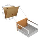 Gaveteiro Arquivo De Aço 4 Gavetas Of04rptcm Cinza/laranja Pi