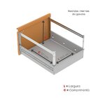 Gaveteiro Arquivo De Aço 4 Gavetas Of04rptcm Cinza/laranja Pi