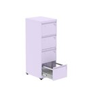 Gaveteiro Arquivo De Aço 4 Gavetas Of04rptcm Lilás