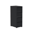 Gaveteiro Arquivo De Aço 4 Gavetas Of04sctcm  Preto