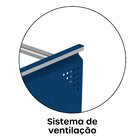 Gaveteiro Arquivo De Aço 4 Gavetas Of04sltcm  Azul Del Rey