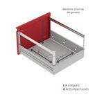 Gaveteiro Arquivo De Aço 4 Gavetas Of04sltcm  Vermelho