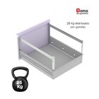 Gaveteiro Arquivo De Aço 4 Gavetas Of04sltcm Cinza/lilás