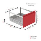 Gaveteiro Arquivo Em Aço 4 Gavetas Suporta 45kg Cada  Cinza/n