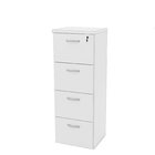 Gaveteiro Arquivo Escritório 4 Gavetas Pasta Suspensa Branco