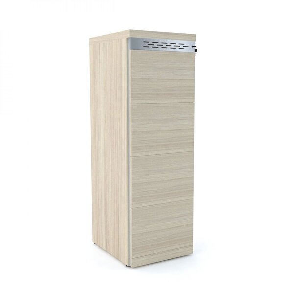 Gaveteiro Arquivo Para Escritório 4 Gavetas Com Chave Pe50